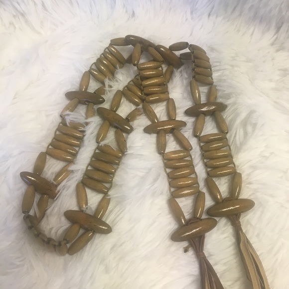 Vintage Beaded Fringe Hipster Belt